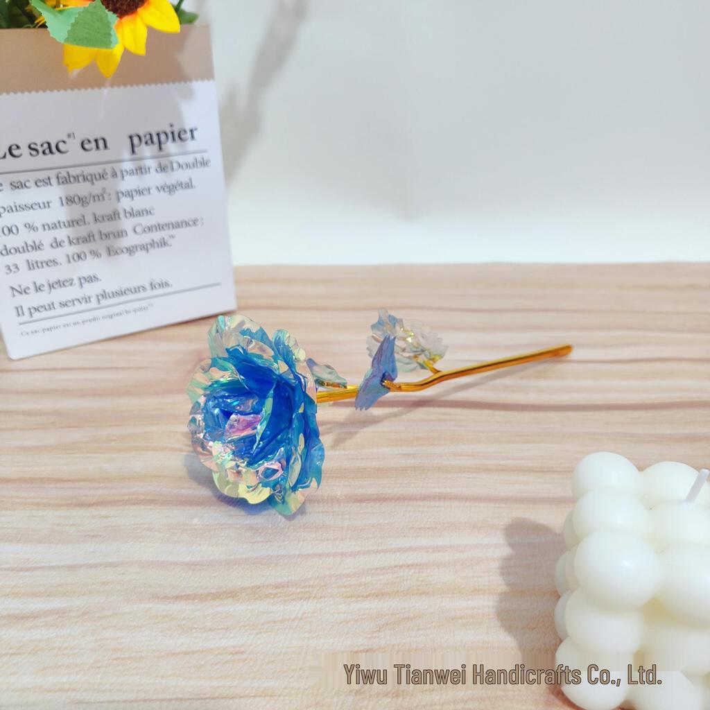 Multicolor Gold Foil Rose - Romantic Gift for Mother's Day, Valentine's Day, Women's Day