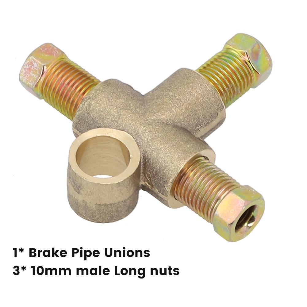 Brake Pipe Fittings Kits With 3 Male Nuts Accessories