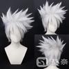 Japanese Anime Hatake Kakashi Cosplay Silver Wig Role Play Short Styled Hair Costumes