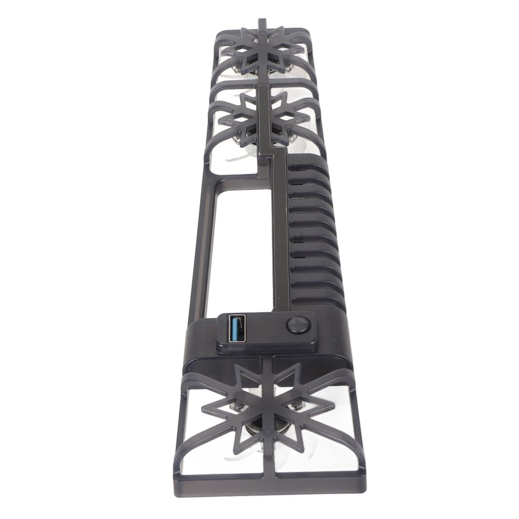 Console Cooling Fan High Speed RGB Light Game Console Cooler with USB 3.0 Port for PS5 Slim Disc Digital Editions Black