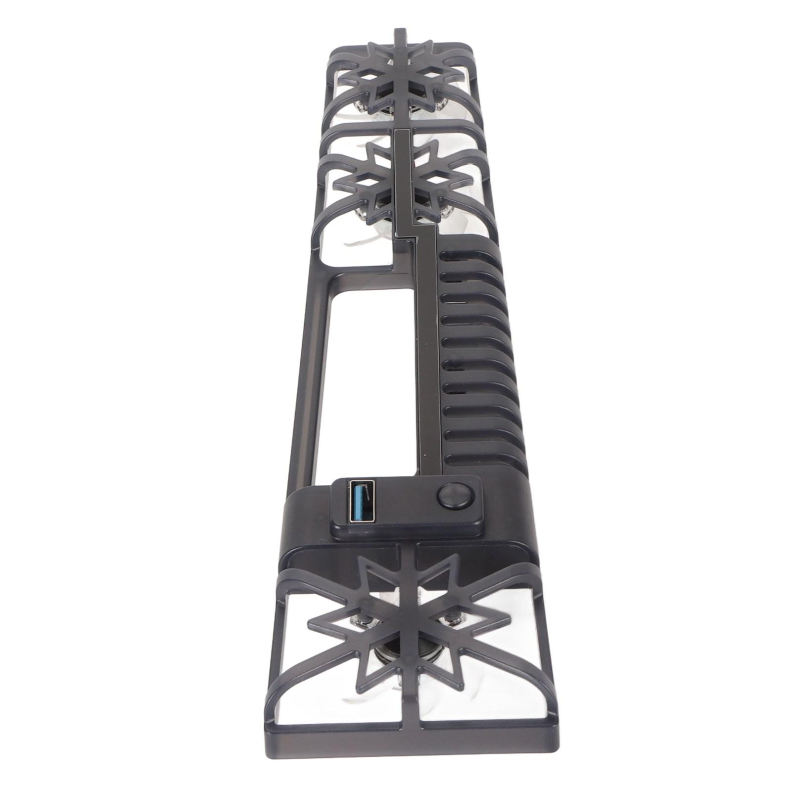 

Console Cooling Fan High Speed RGB Light Game Console Cooler with USB 3.0 Port for PS5 Slim Disc Digital Editions Black