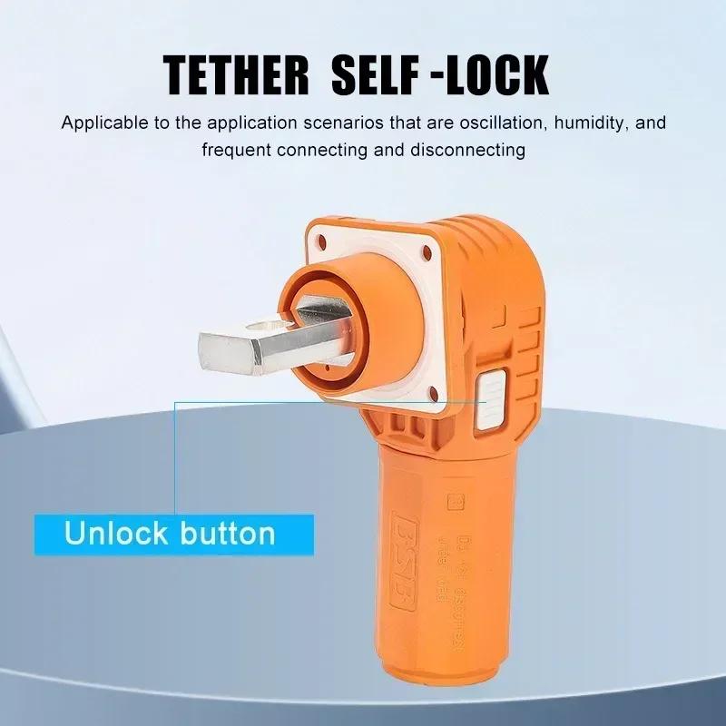 Waterproof 350A 200A Quick Energy Storage Battery Terminal Block IP67120A Wall Mounted New Energy Lithium Battery Connector Plug