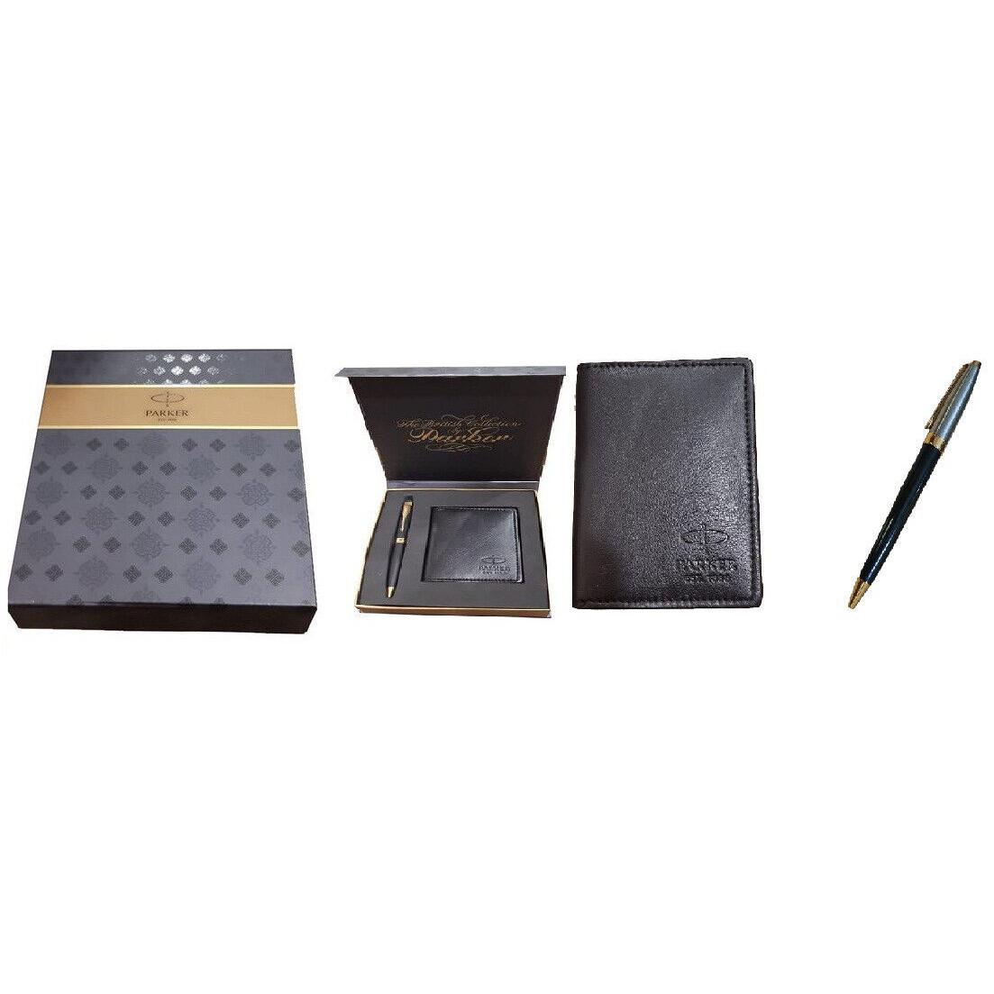 

@ Parker Blue Ballpoint Pen With Credit Card Holder SM240-60% OFF