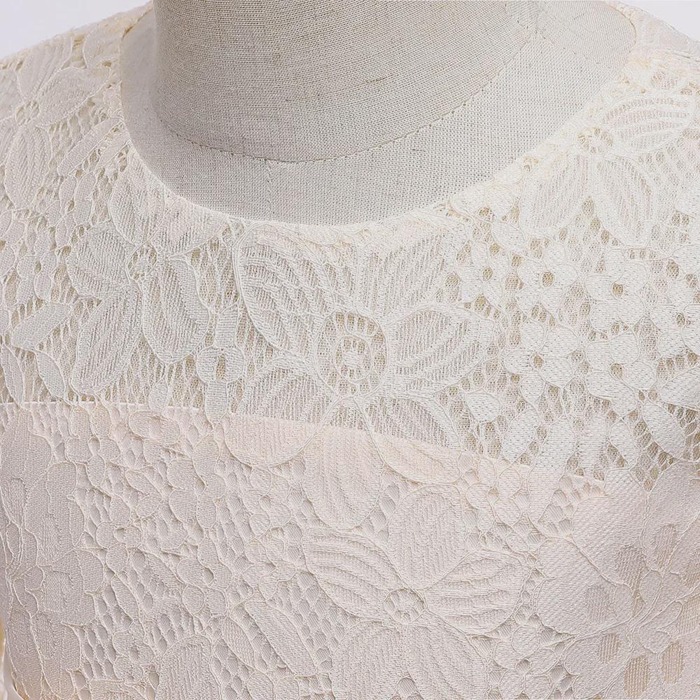 Nové šaty pro družičku s dlouhým rukávem z tylu s květinami na svatby a vystoupení