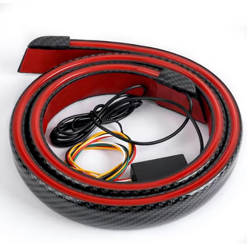 100CM 118CM LED Car Trunk Tail Brake Lights Universal Flexible Signal Lamp Turn DRL Daytime Running Light Rear Led Stop Lamp