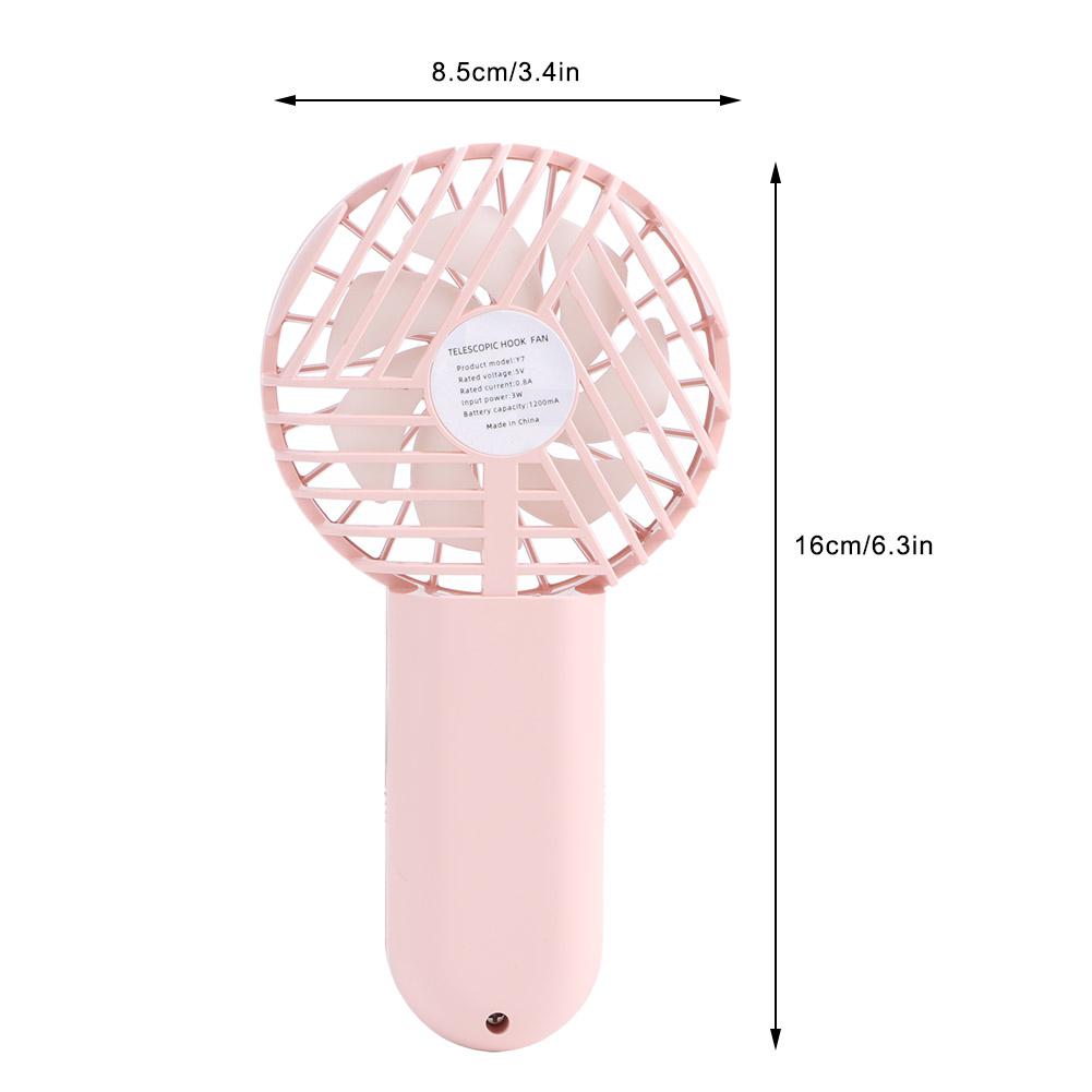 Handheld Fan Telescopic Hook Fan USB Charging for Travel Room