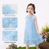 Girls' Bowknot Ruffle Sleeveless Princess Dress