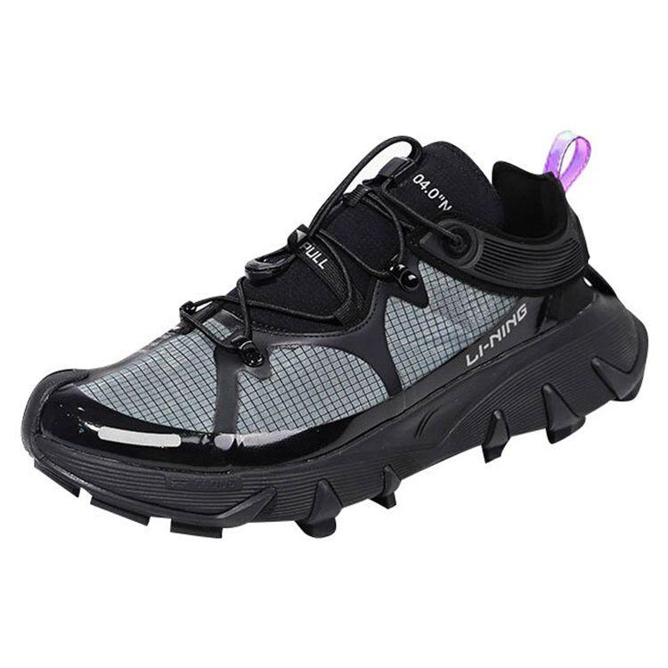 Li Ning Wu Xing 1 Paris Fashion Week Series Fabric Synthetic Leather Shock Absorption Non-Slip Wear-Resistant Low-Top Sports Casual Shoes AGBR055-1K