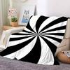 Optical Illusion Flannel Blanket Throw Blanket Soft Warm Sofa Bed Camping Home Decor Unique Christmas Gift C9261794