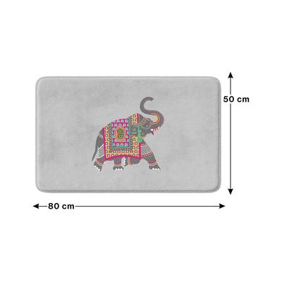 Cute Design Microfiber 2-Piece Bathroom Mat Set, Non-slip Base, Machine Washable (40x60 Cm - 50x80 Cm)