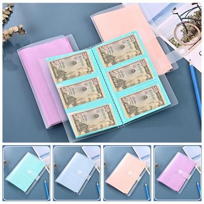 Transparent Money Savings Challenges Cash Card 120 Pockets Binder  Budgeting Planner