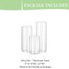 Clear Glass Cylinder Vase Glass Vases for Centerpieces, Modern Floating Candle Vases for Flowers, Hurricane Vase, Candle Holder