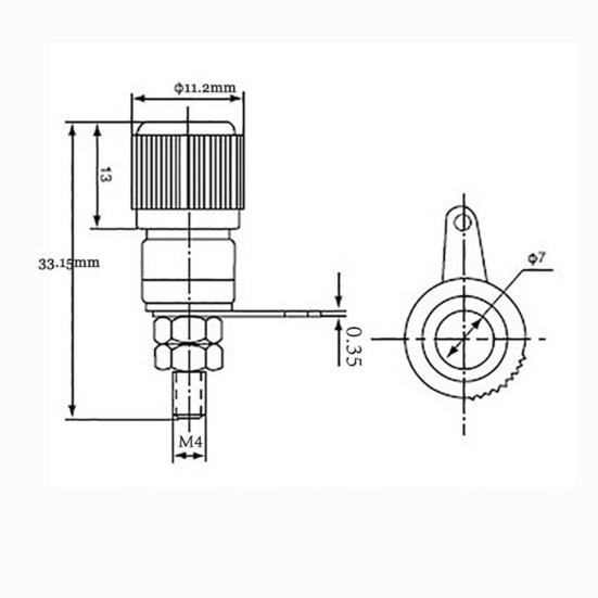 10Pcs Speaker Terminal for 4mm Banana Binding Post Plug Socket Jack Adapter
