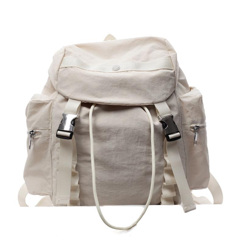 Новый Ретро Рюкзак Большой Вместимости 2025: Весенне-осенняя модная спортивная повседневная дорожная сумка с кулиской