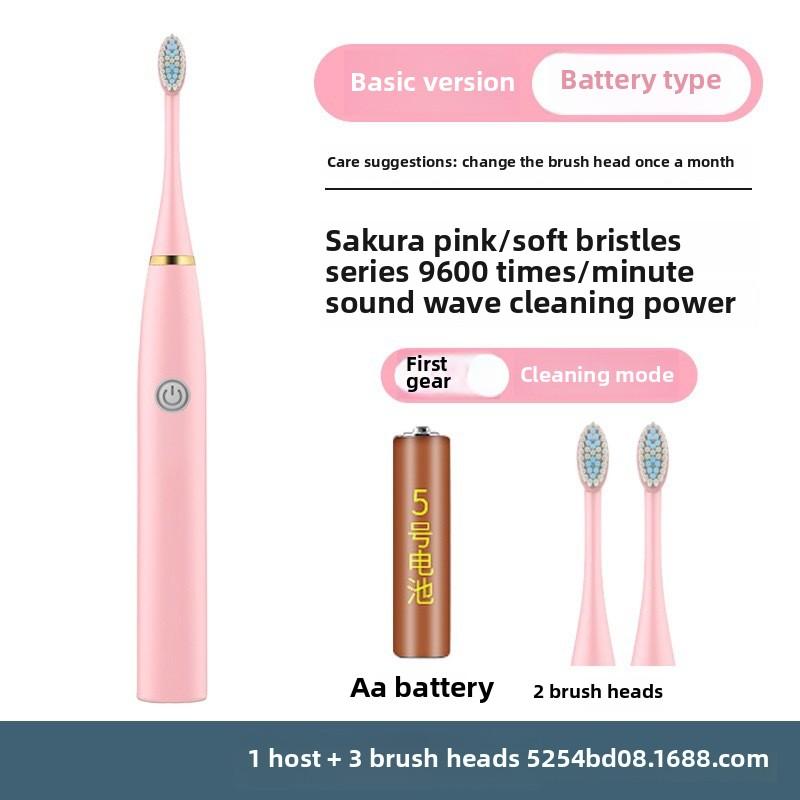 Soft-bristled Toothbrush, Tooth Flusher, Rechargeable, Fully Automatic, Universal Electric Toothbrush for Adults and Children, Ultrasonic.