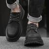 2024 Genuine Leather Fashion Casual Shoes Men All-match for Men Non-Slip Shoes New Arrival Male Comfortable Outdoor Hiking Shoe