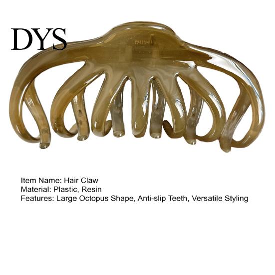 Easy-grab Handle Hair Clips Large Octopus Claw Women Thick Back Head Fancy Shower Clip Non-Slip Accessories Styling Tools Secure Hold