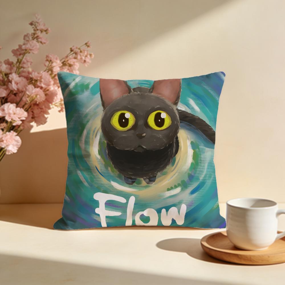 Stylish FFlowiou Cushion Cover Stylish Washable Pillow Cover Ideal for Couch Bedroom Car Decoration