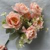 Roadside Decor Realistic Floral Arrangement Home Decor Flowers Peony Bouquet For Wedding Aisle Home Decoration Table Centerpiece