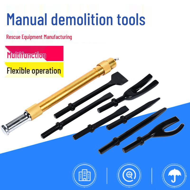 High-Strength 8-Piece Manual Breaching Tool Kit Leather Bag Pack