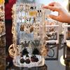 Acryl drehbarer Schmuck-Display-Ständer: Ohrring- und Halsketten-Organizer-Ständer