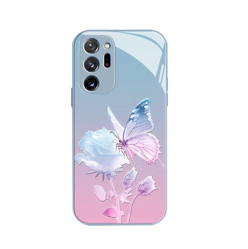 Samsung M02 Butterfly Flower A10 Rose A04 Liquid Note8 Pro Gradient A13 Protective Case