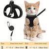 Cat Harness and Leash for Walking, Escape Proof Soft Adjustable Vest Harnesses for Cats, Easy Control Breathable Reflective Strips Jacket