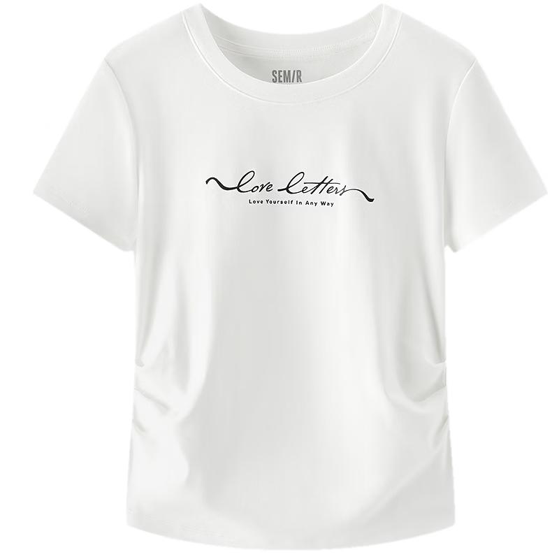 Semir Women s Letter Print Cropped T-Shirt S