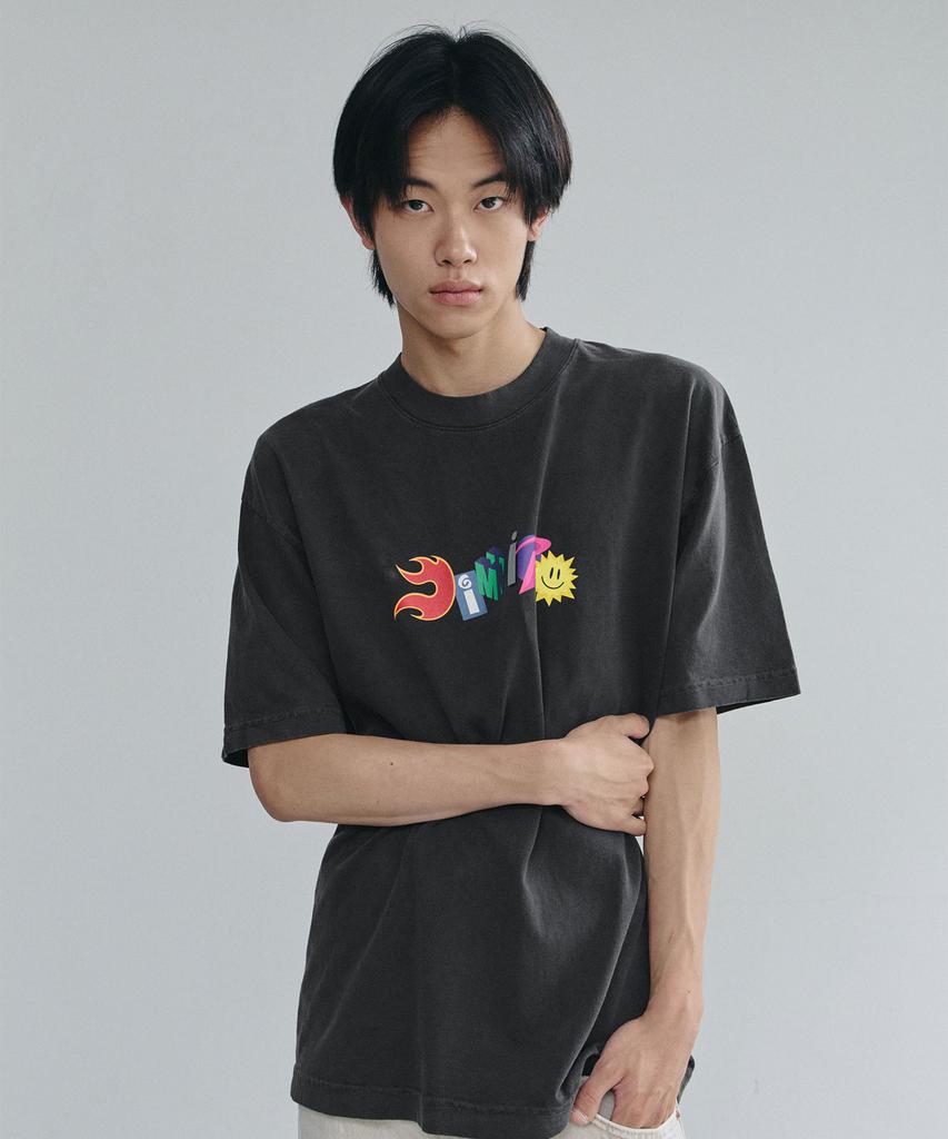 DIMITO Graphic Combo Ssv Gd 6.5Oz Tee Vintage Black