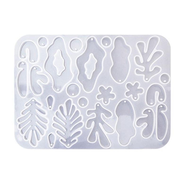 3D Irregular Silicone Molds Jewelry Casting Molds Epoxy Resin Pendant Mould for DIY Earrings, Jewelry, Keychain, Crafts