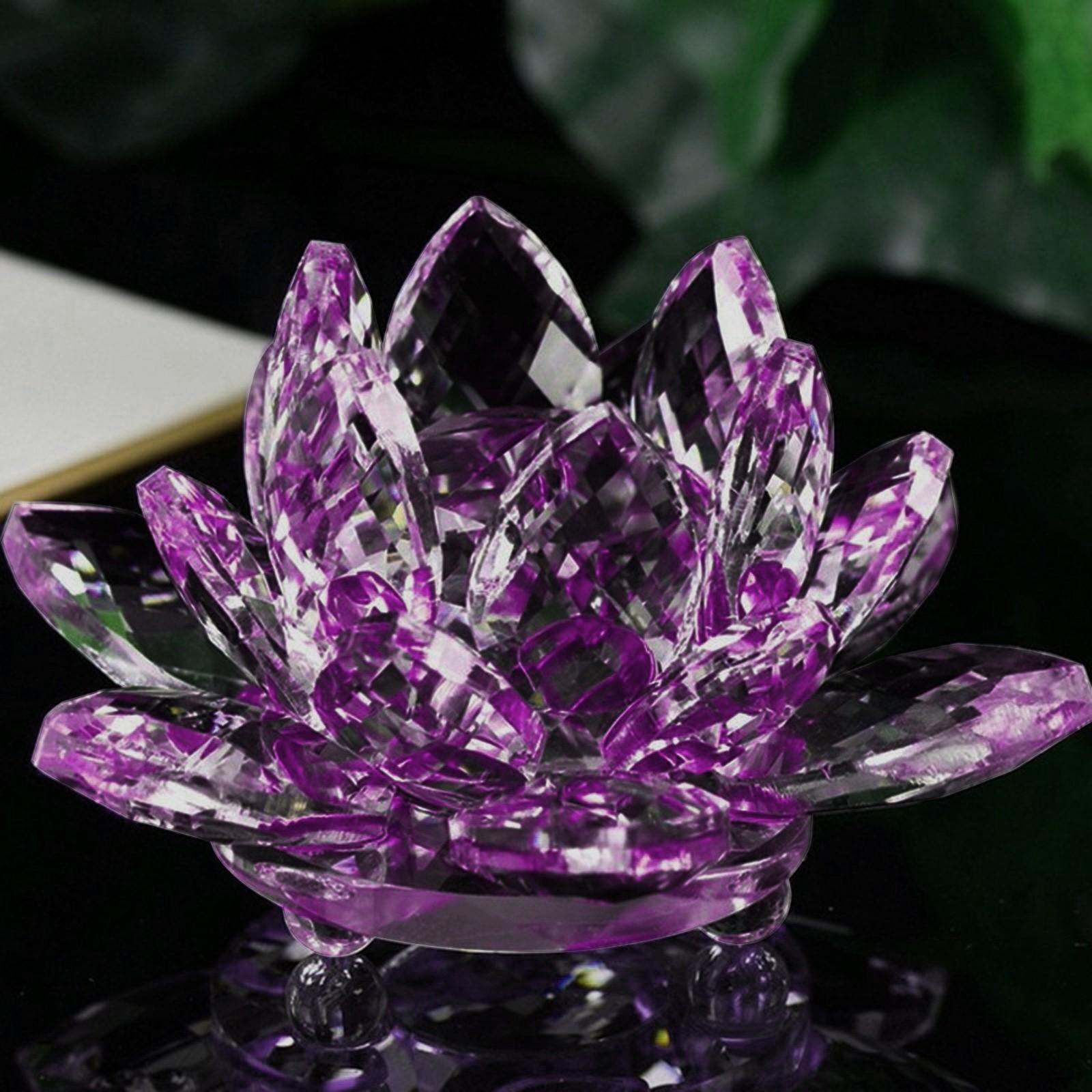 

Фигурка из хрустального стекла, пресс-папье, орнамент, коллекция декора фэн-шуй фиолетовый