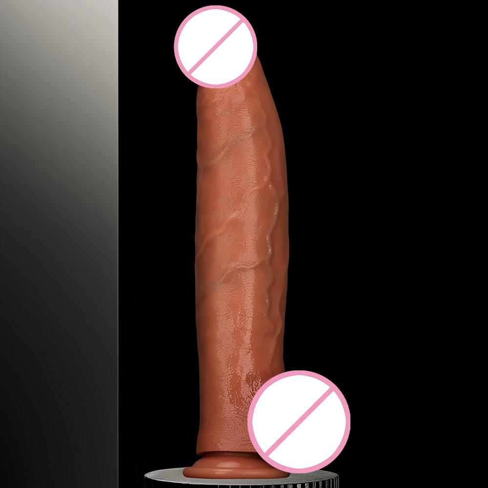 33 * 6CM Ultra Langer Dicker Silikon-Simulations-Dildo für Frauen Weich und Kraftvoll Echter und Falscher Penis für Sexuelle Nutzung durch Erwachsene