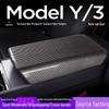 Tesla Model 3/Y Carbon Fiber Armrest Box Cover & Air Vent Protector.