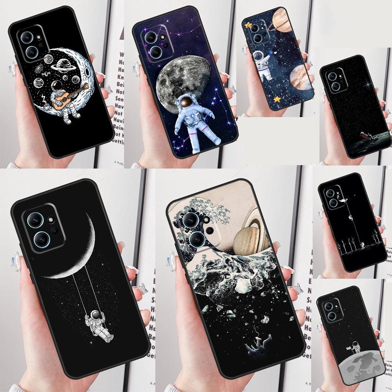 Moon Stars Space Astronaut For Xiaomi Redmi Note 13 Pro 14 12 11 9 10 9S 10S 11S 12S Redmi 13C 10C 12C 14C Phone Case