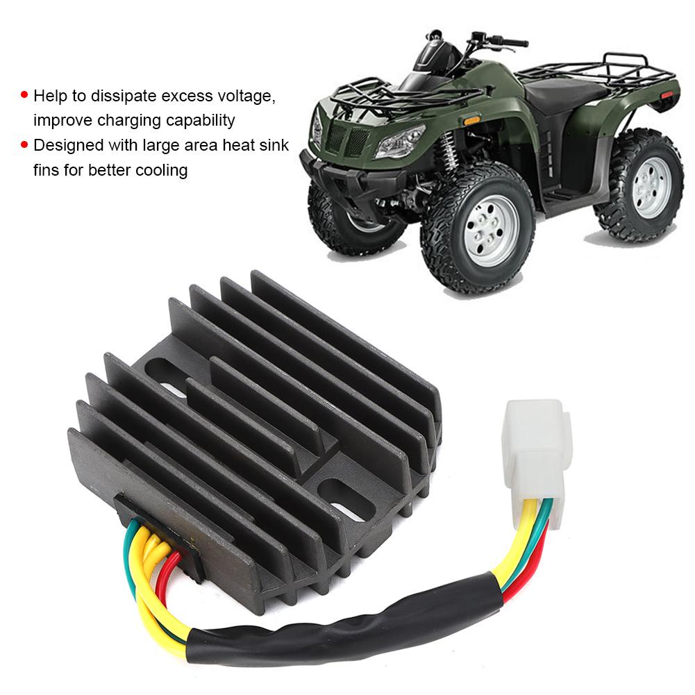 Motorcycle Voltage Regulator Rectifier with Accessories Fit for Arctic Cat 400 500 Bearcat 454 3430 037
