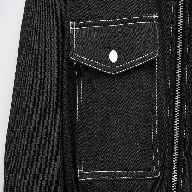 2025 Autumn/Winter Women's Stylish Lapel Denim Jacket Coat