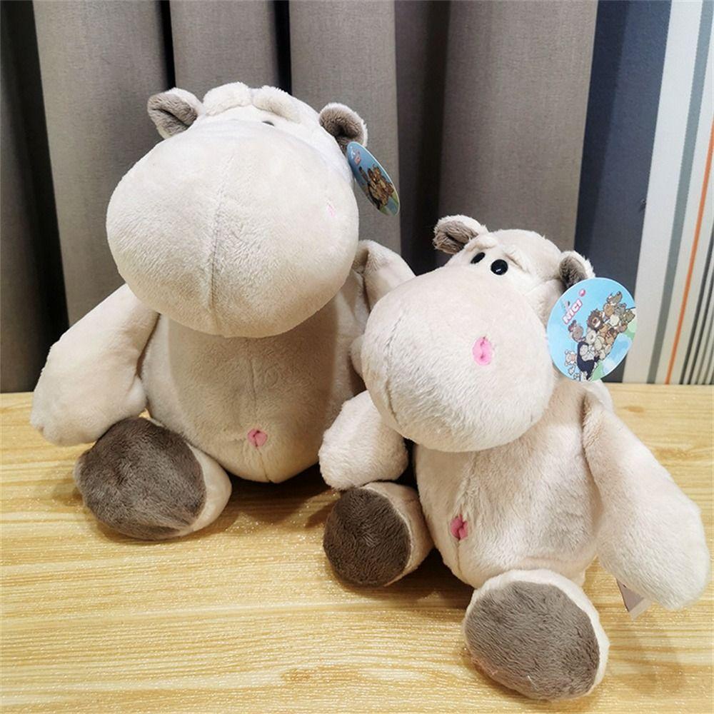 Plush Doll Hippopotamus Plush Toys Forest Animal Hippo Stuffed Toy Birthday Gift   Boys and Girls