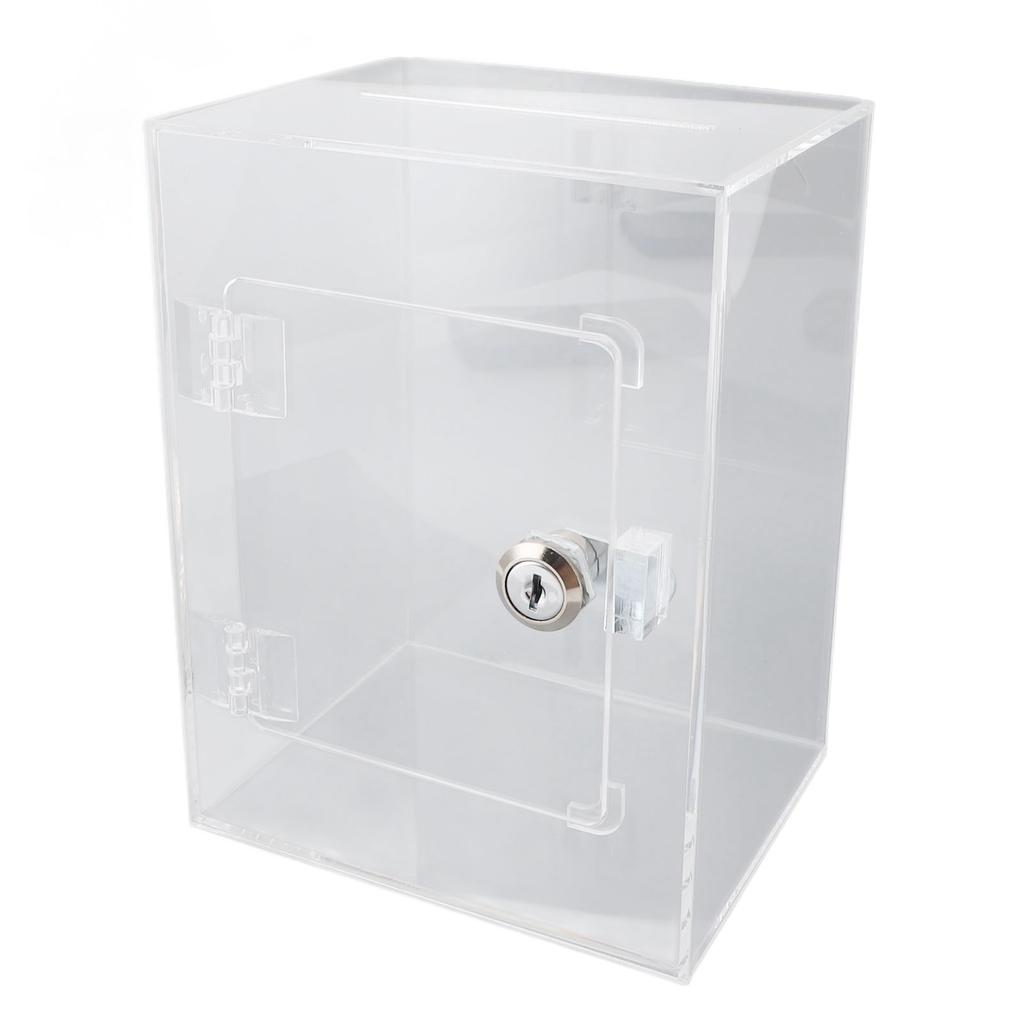 Klare Geldbank mit großer Kapazität, sturzfest, transparent, Wahlzettel-Box, Acryl-Spardose für