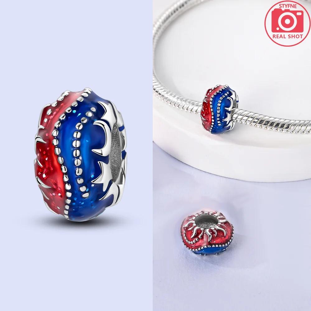 Copper Original Zircon Star Moon Heart Butterfly Pet Cat Paws Charms Beads Fit Bracelet Jewelry Women Diy Anniversary Gift