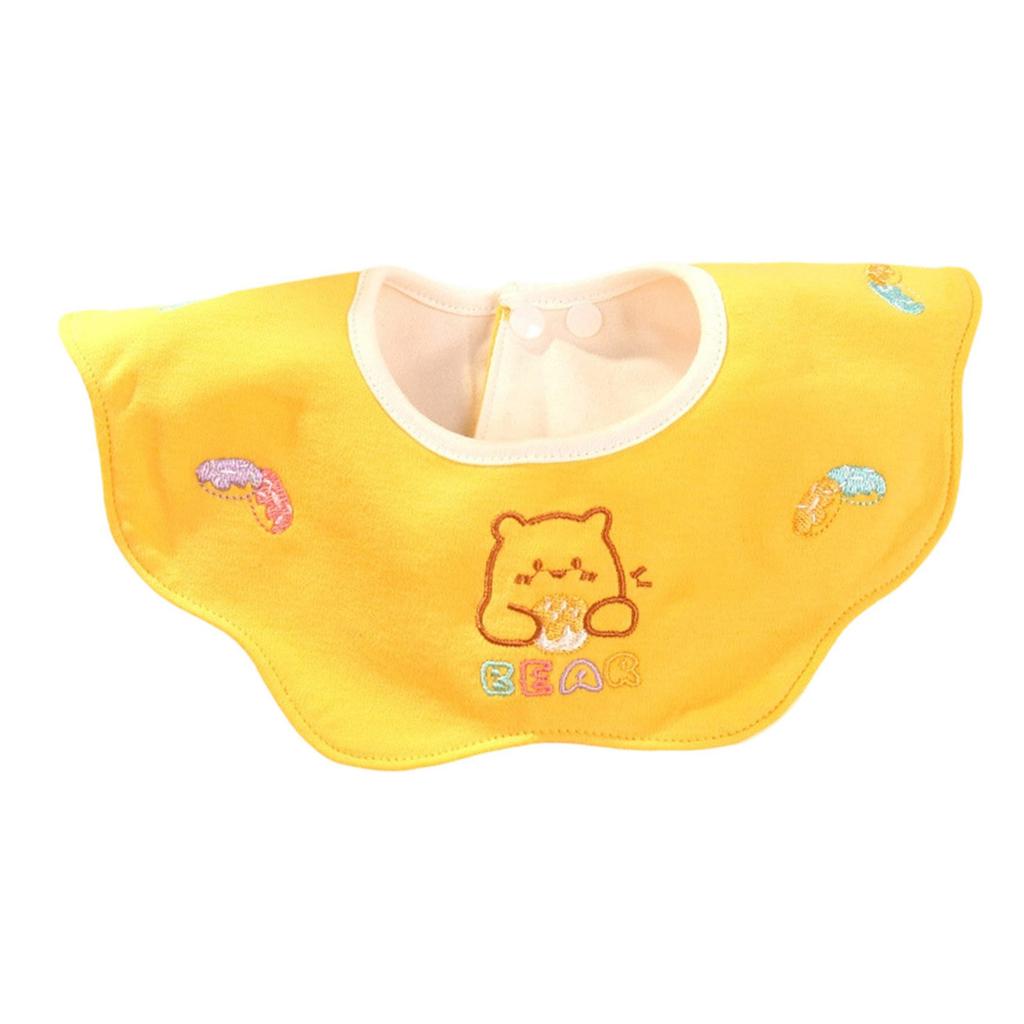 Adjustable Snap Closure Muslin Drooling Bib Convertible Saliva Towel Neck Scarf for Infants Toddler Nursing Daily