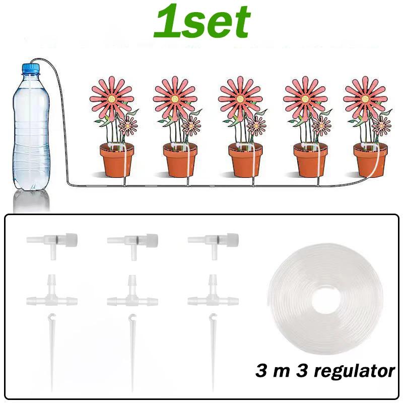 

3/6/9/15M Watering Saving Micro Dripper Greenhouse Garden Plant Watering Drip Irrigation System with Regulating Valve Potted Kit