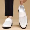 Spring Summer Shoes Men Brogues Black White Dress Business Shoes Brand Male Footwear Soft Breathable