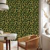 Bottle Green Leather Wallpaper, 50x1000