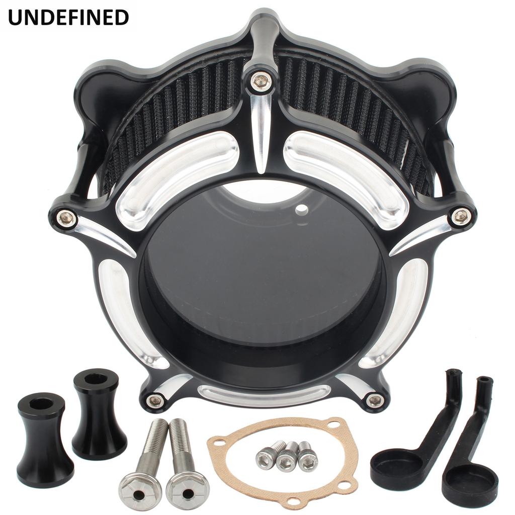 Air Cleaner Filter Intake For Harley Twin Cam EVO Dyna Softail FXST Touring Road King Street Glide 1993-1999 Motorcycle Clear
