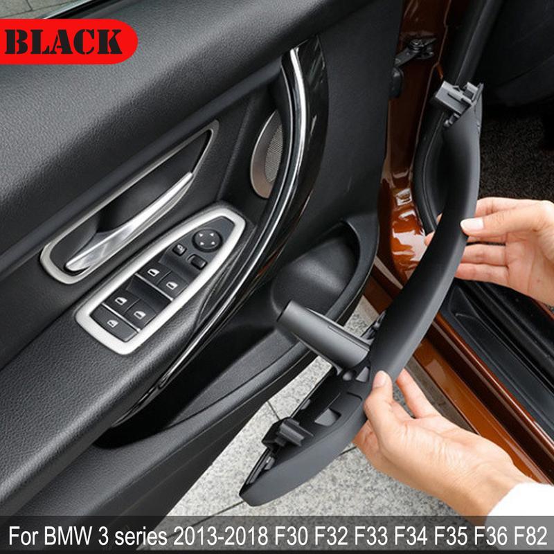 F30 Beige Black Front/Rear Car Inner Door Handle Door Trim Pull Panel Handles For BMW F30 F80 F31 F32 F34 2012-2017