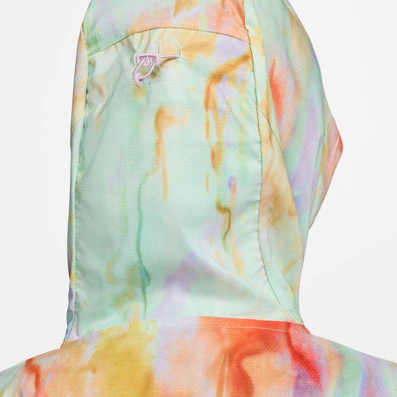 Nike Lehká bunda s kapucí na zip s efektem tie-dye Dámské bundy Pěnově mátově zelená DM7712-379