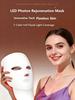 Rote Lichttherapie-Maske für Gesicht und Hals LED-Lichttherapie-Maske Kabellos USB C Wiederaufladbar LED-Infrarot-Maske für Zuhause Reisen Yoga-Nutzung