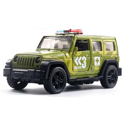 1/36 Terreng politibil Ambulanse Modell Guttebil Leker Med Lyd Og Lys