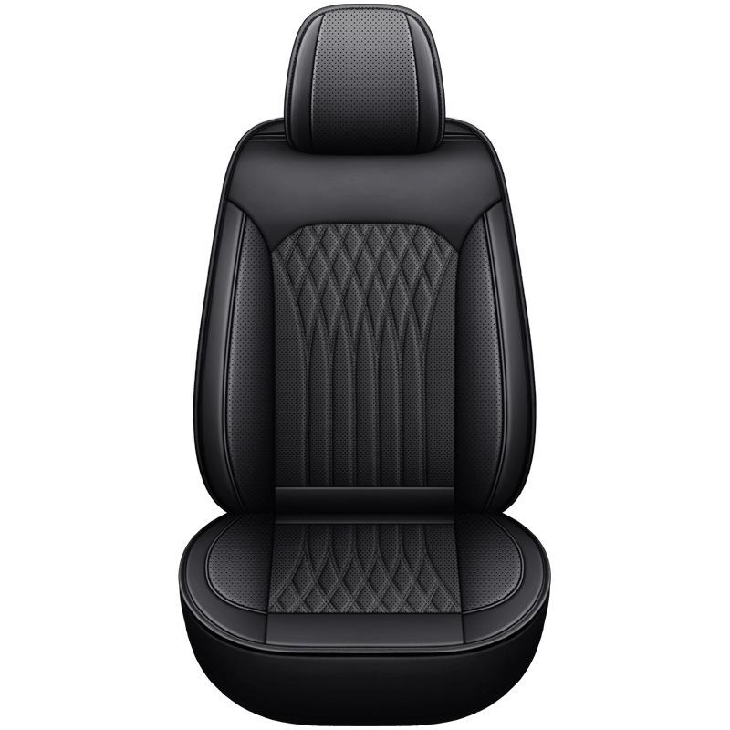 New Luxury Universal Car Seat Cover Full Set PU Leather 1 Seat Front Seat Cushion