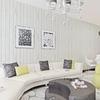 Classic White Gray Wood Paper Self-Adhesive Removable Wood Peel and Stick Wallpaper Decorative Stick for Living Room Decoration
